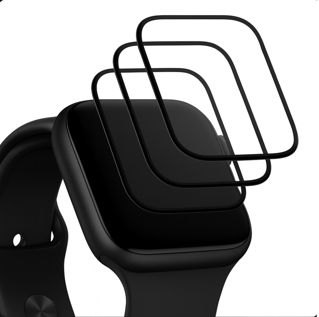 Verre Trempé 9D Apple Watch – pack de 3/5 protection d'écran